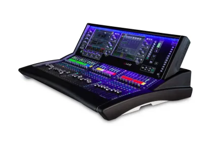 Mixer Mixer dLive S5000 Surface + DM64 Allen & Heath 3 dlive_3quarter_left_purple1